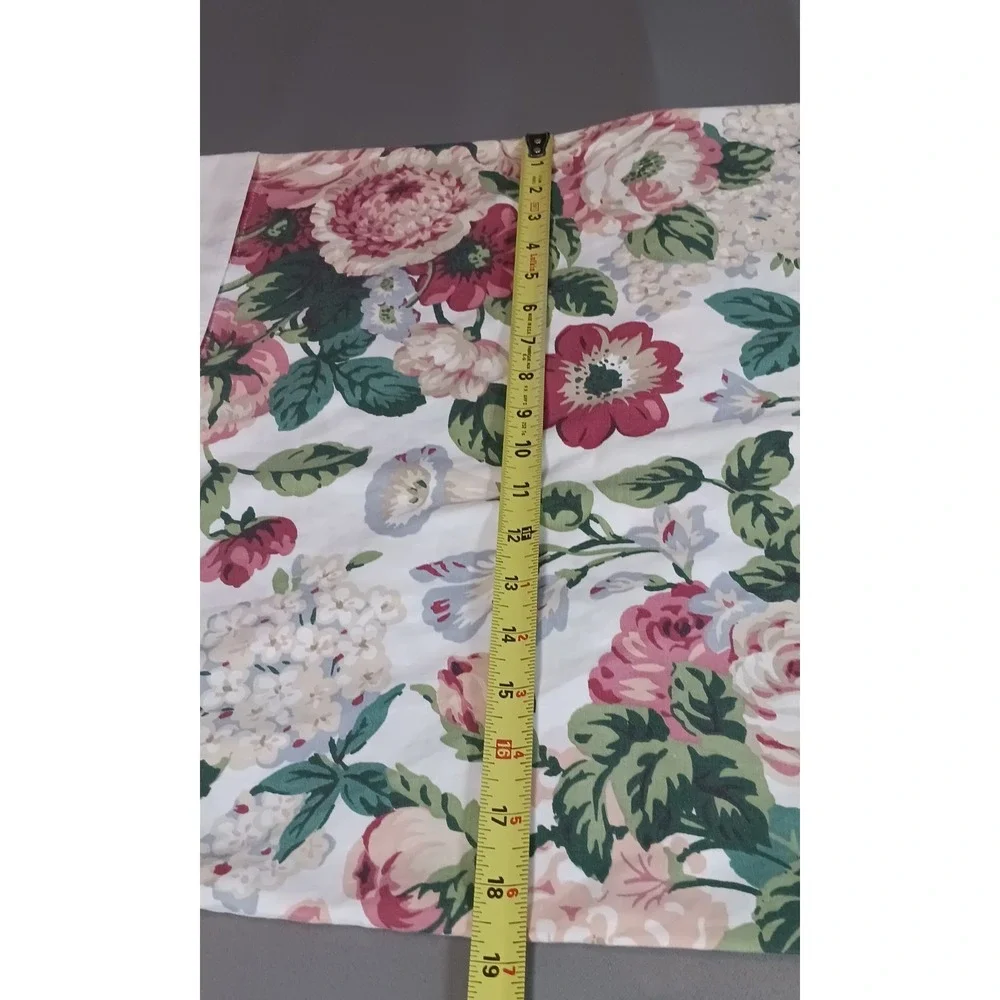 vintage cannon floral 2pc twin sheet shabby chic 90s cottagecore french country